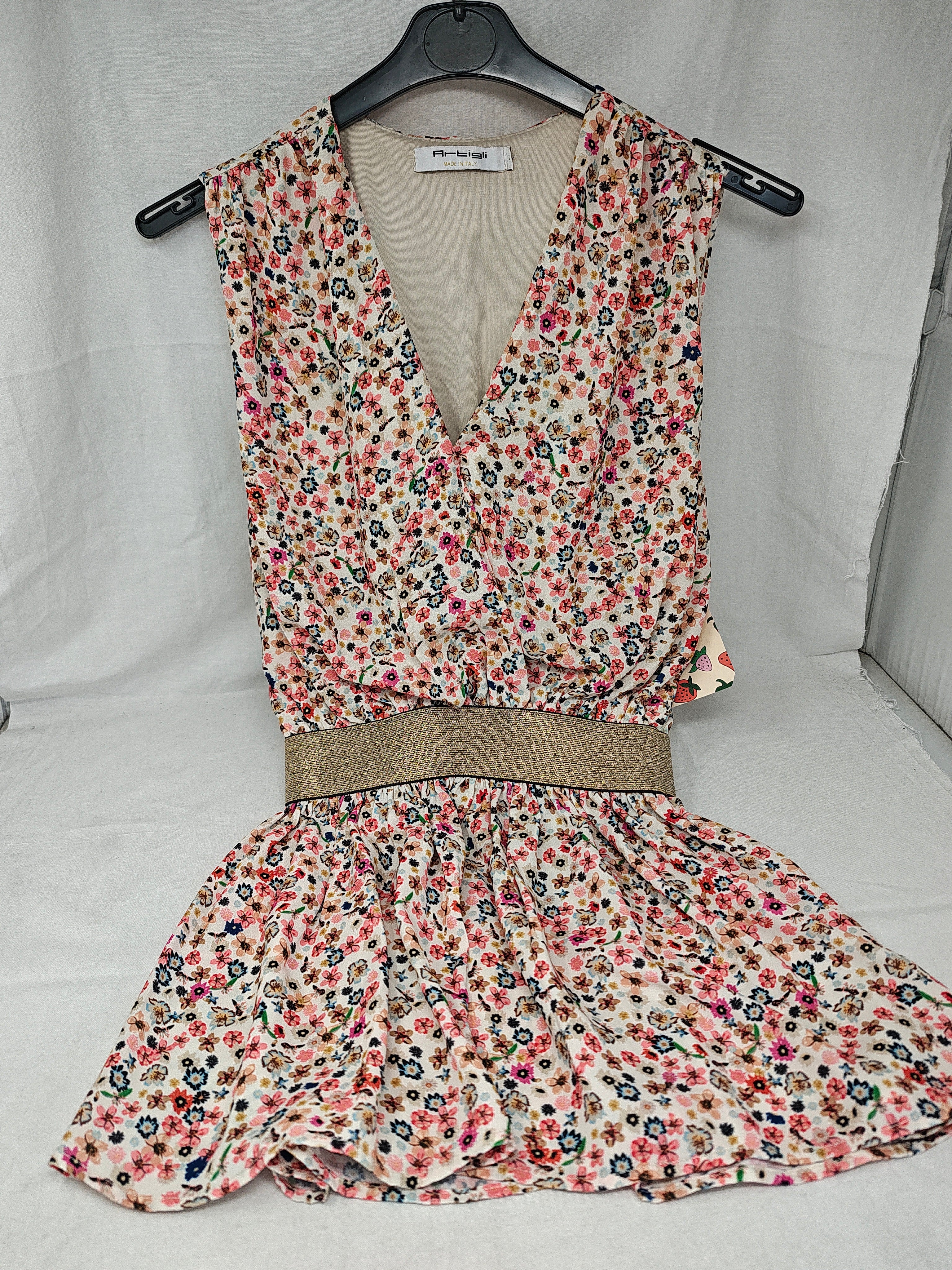 Artigli Top Tulle Fiorata Rosa S/m