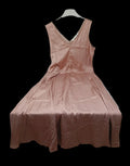 Oltre Abito Lungo Raso Rosa 48 Nuovo