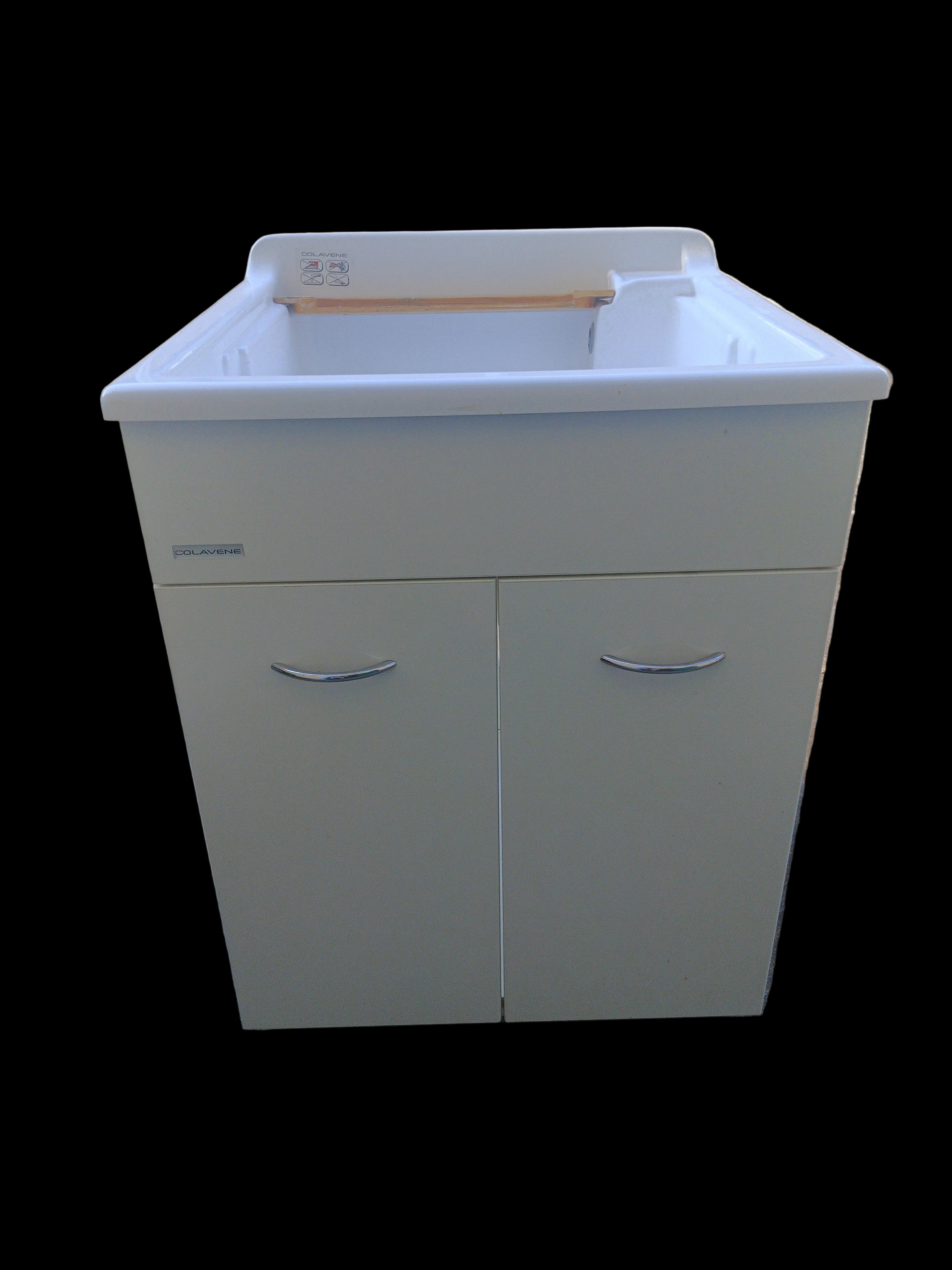 Mobile Lavatoio In Resina Con Piccola Asse Lxpxh 60x60x85 (tappo E Rompi Getto In Cella Nr.39)