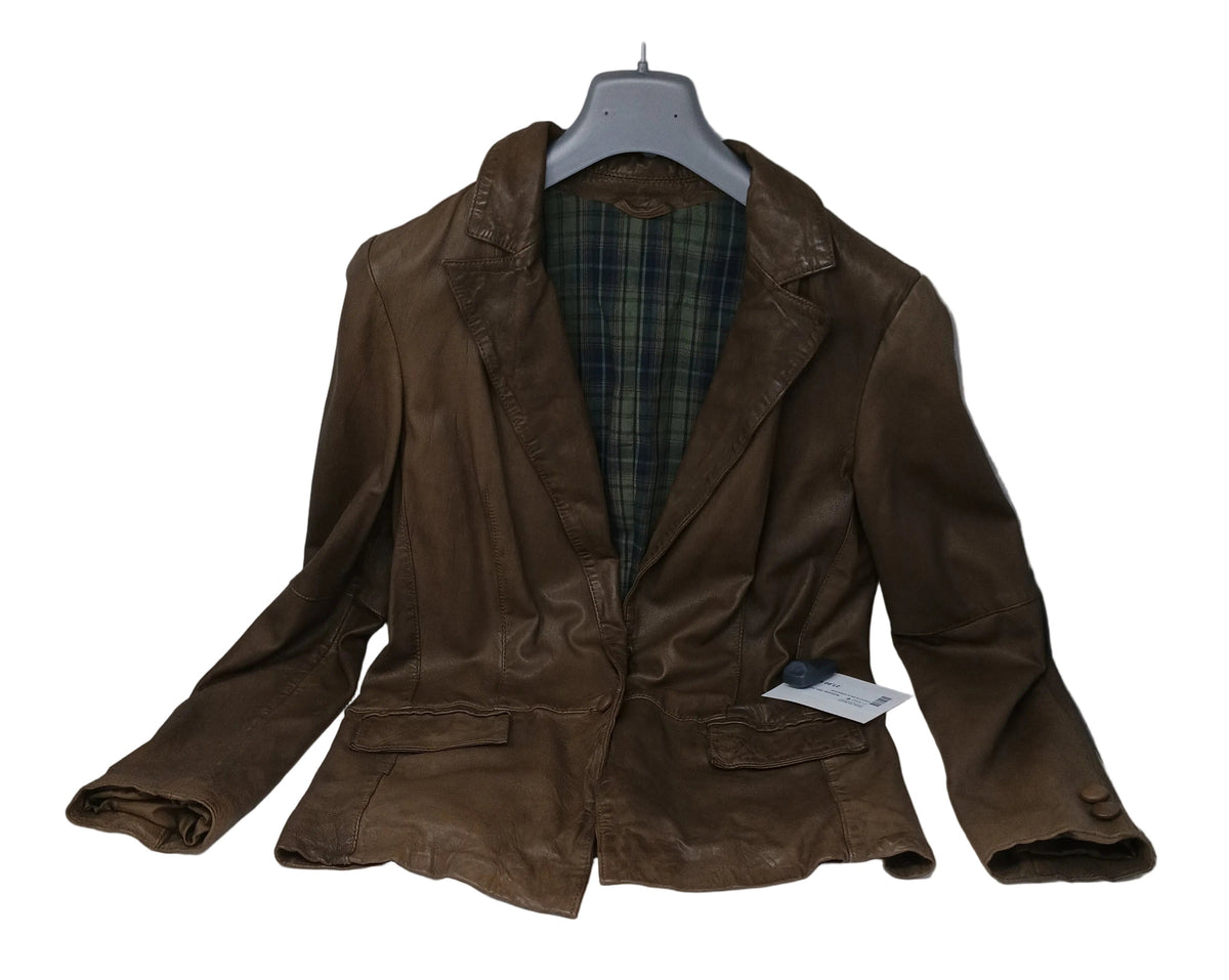 Giacca In Pelle Verde D 46