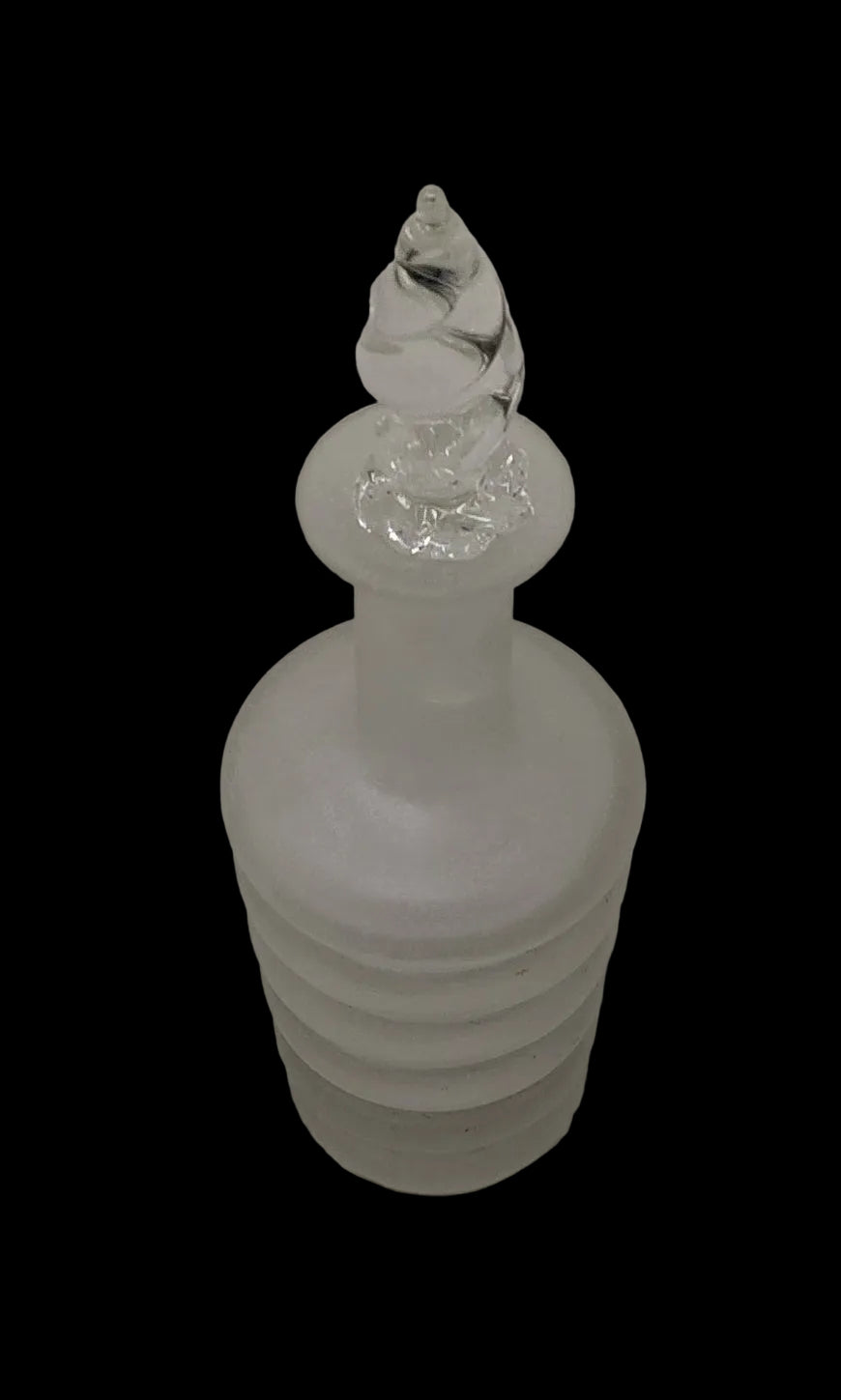 _boccetta Profumo Vetro Murano Con Tappo H 19cm