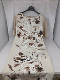 Made In Italy Abito Beige Fiorato 44