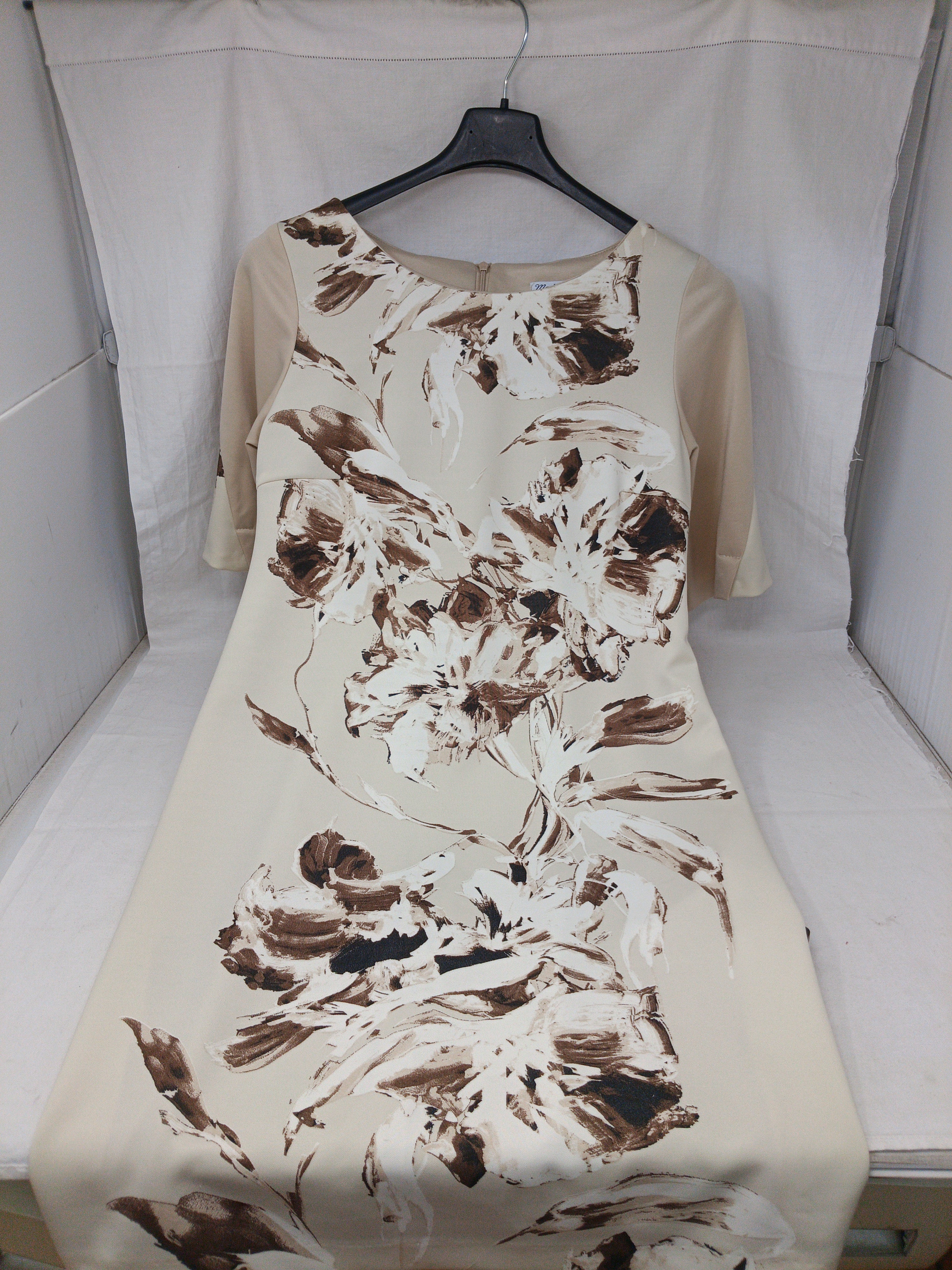 Made In Italy Abito Beige Fiorato 44