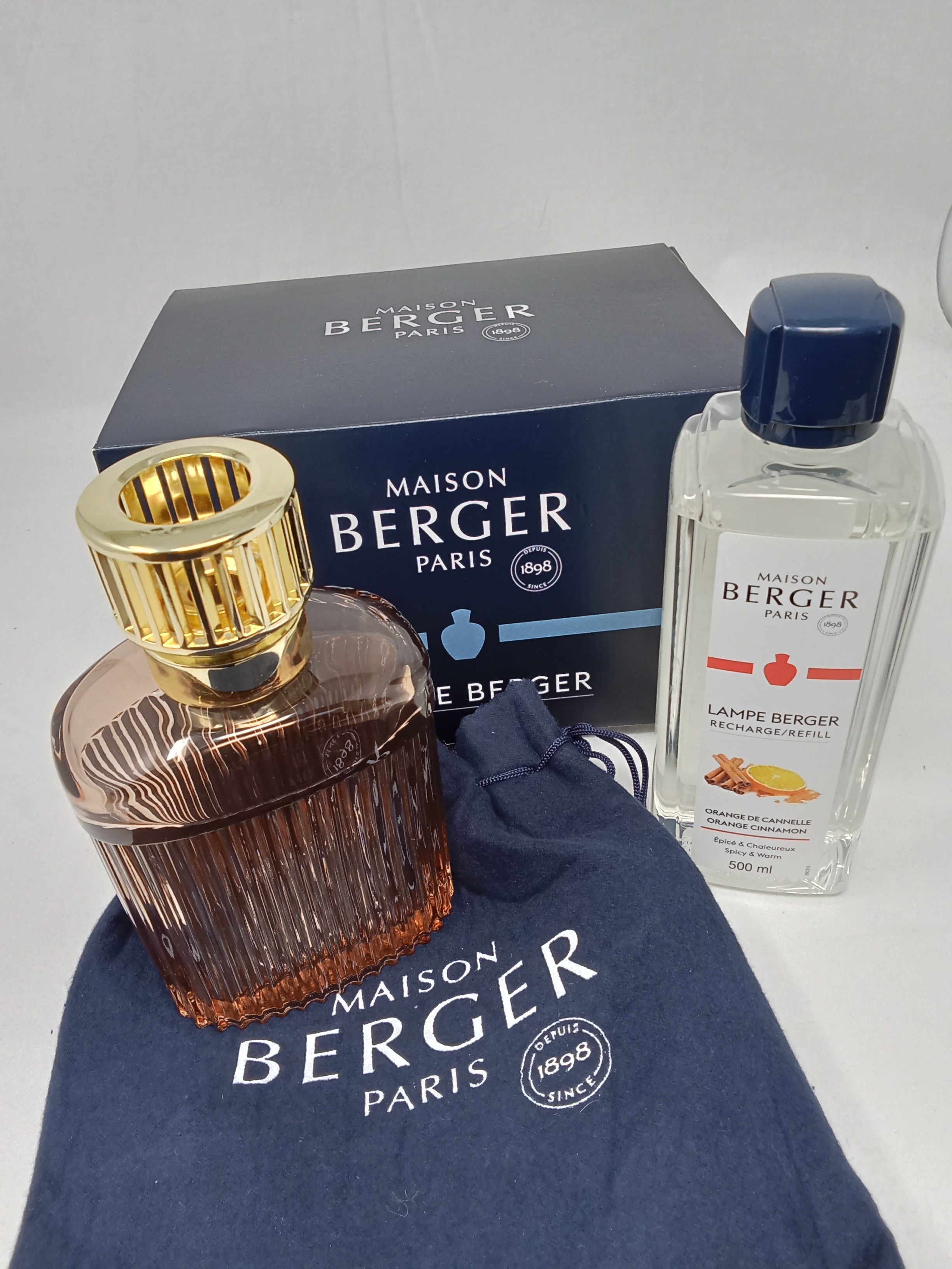 Berger Lampada Catalitica Alpha Nude Con Ricarica Arancia E Cannella 500ml Nuovo