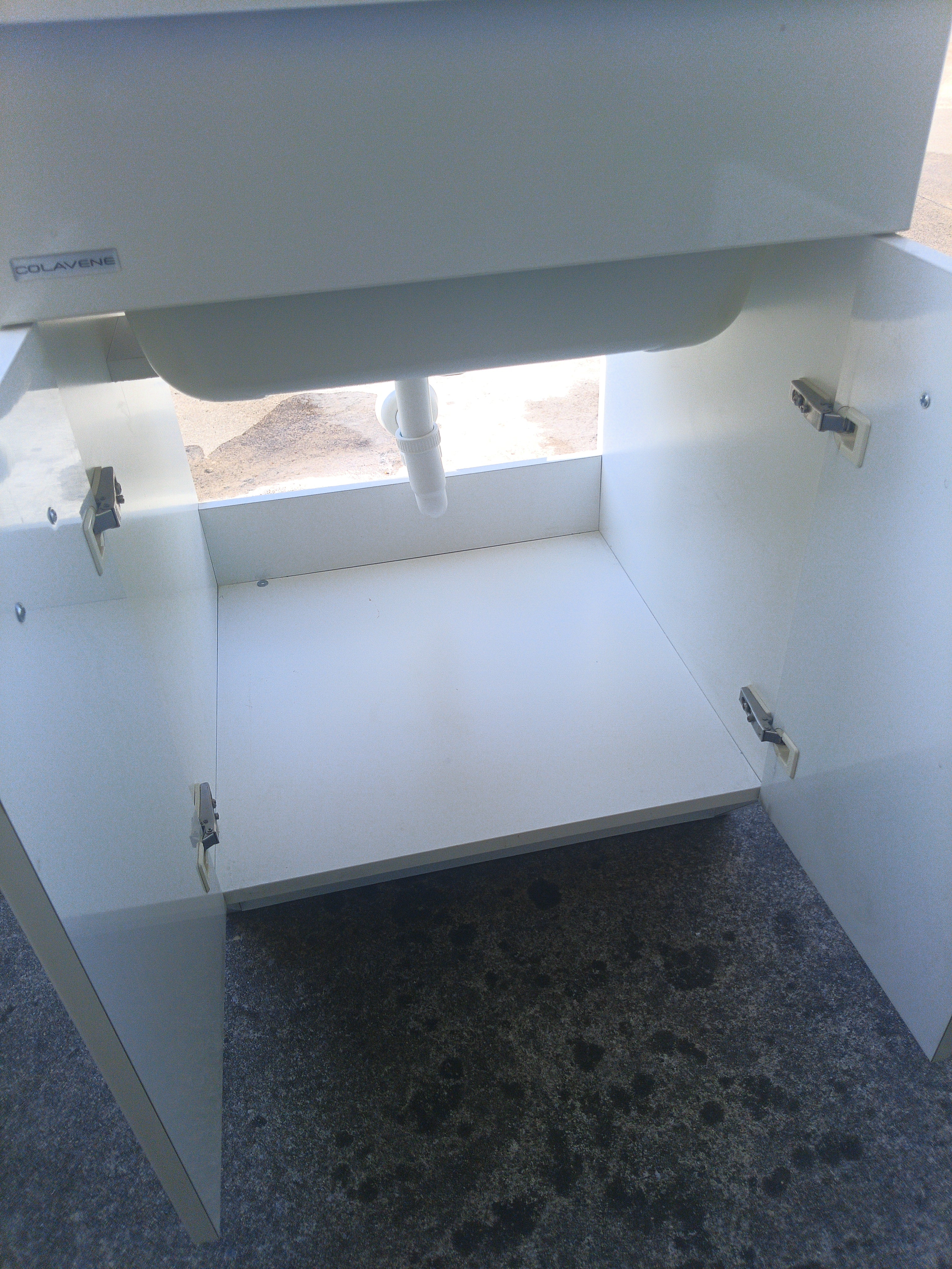 Mobile Lavatoio In Resina Con Piccola Asse Lxpxh 60x60x85 (tappo E Rompi Getto In Cella Nr.39)
