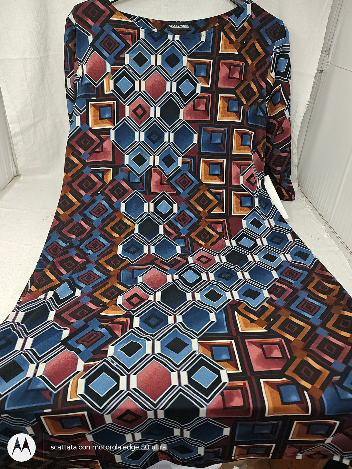 Crazy Wool Abito Blu Marrone M/l