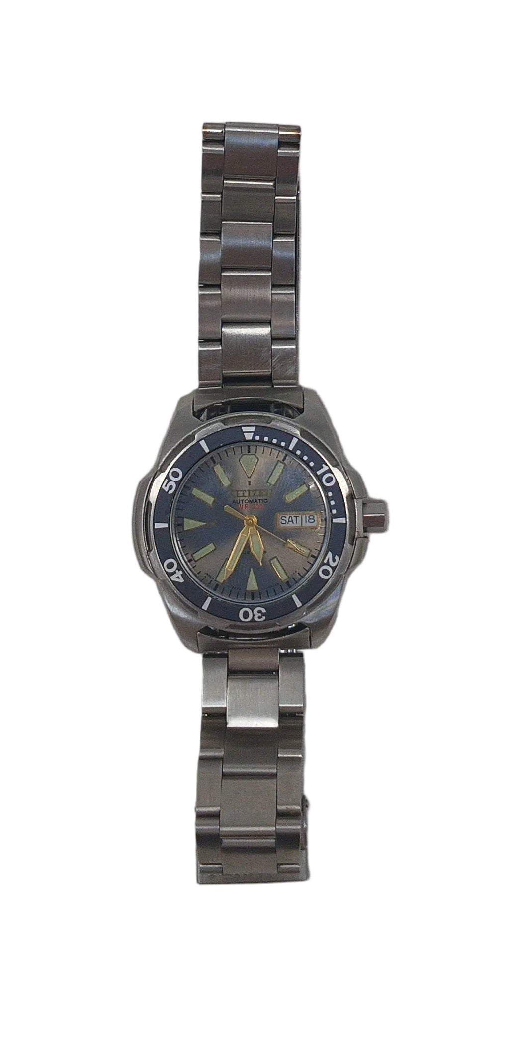 Citizen Anni 80 Club Marine Automatic Wr 200 Con Cinturino Acciaio Princess