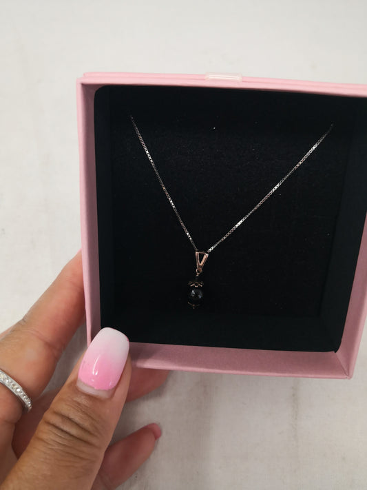 Stroili Collana Con Ciondolo Nero