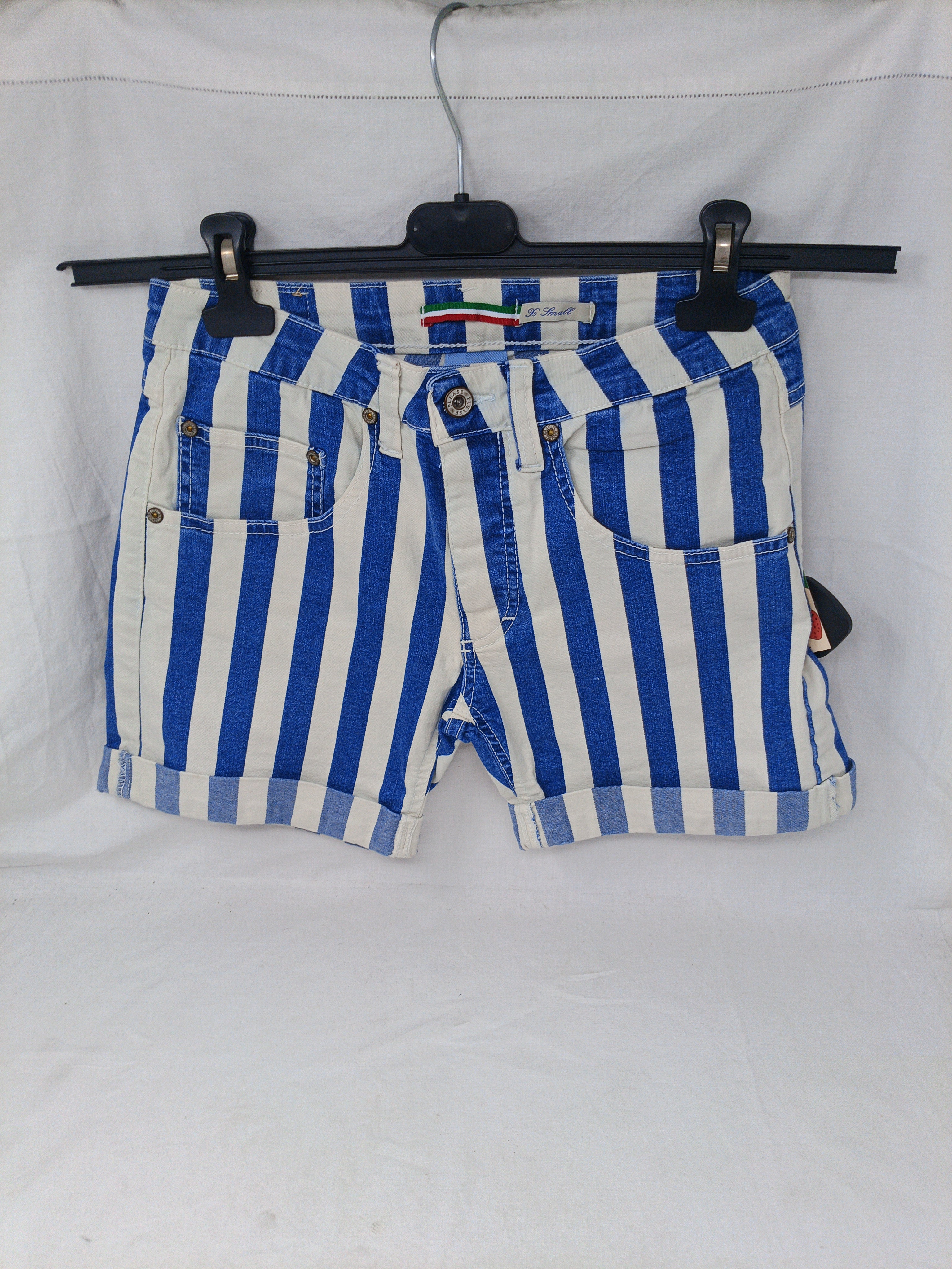 Please Pantaloncini Jeans Righe Xs