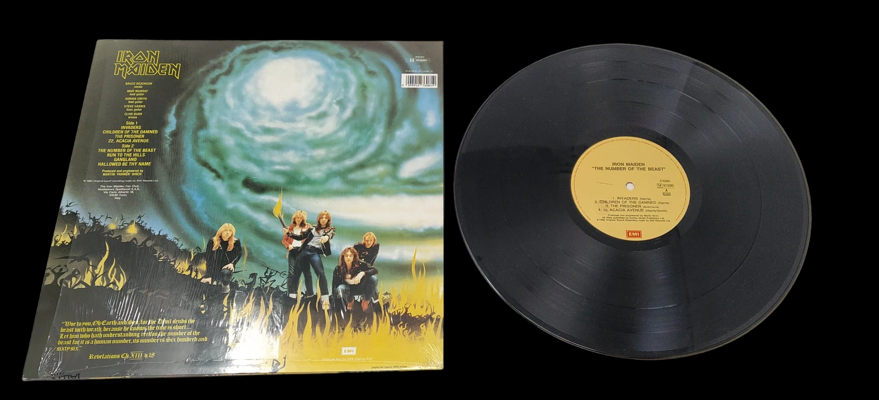 Lp 33 Giri Iron Maiden ‎– The Number Of The Beast
