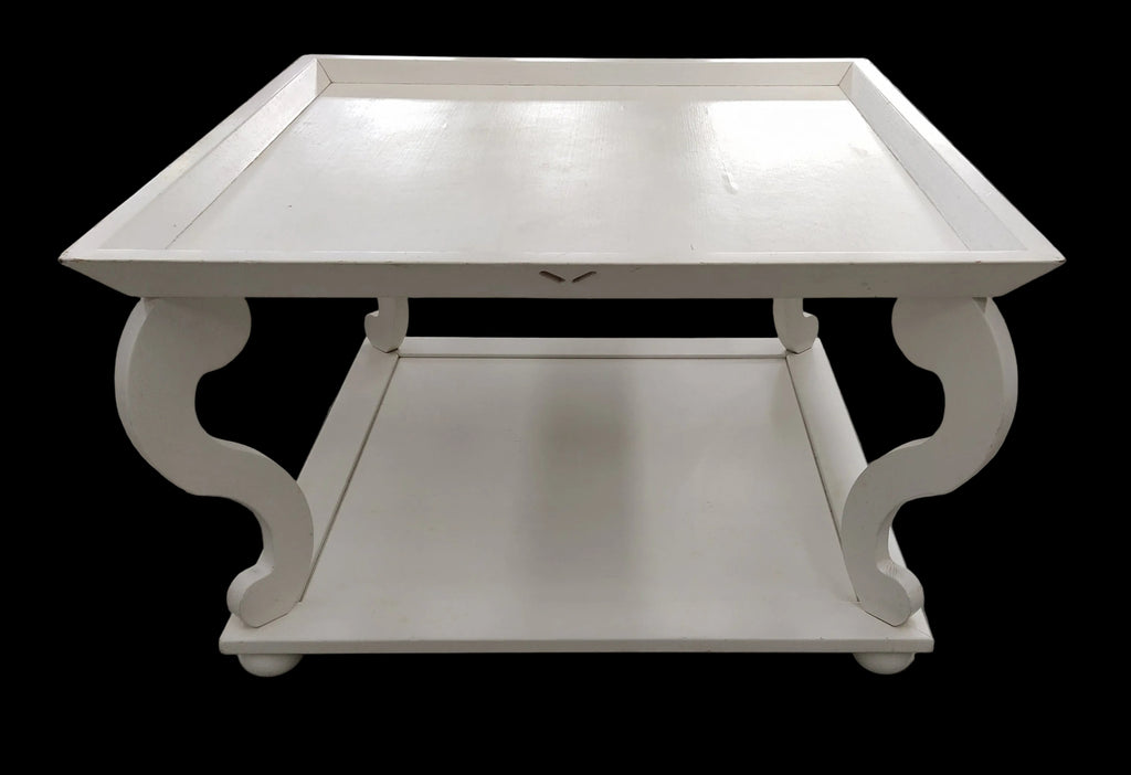_minacciolo Tavolino Bianco Basso Da Sistemare Lxpxh 80,5x80,5x48