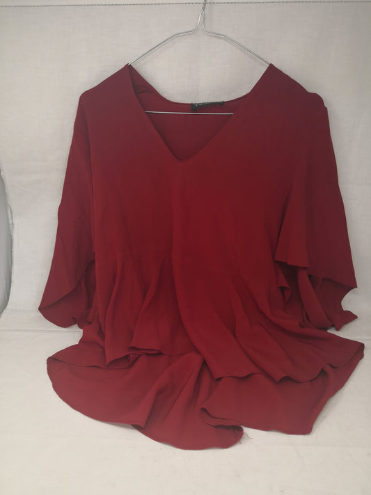 Twinset Camicia In Seta Rosso 42