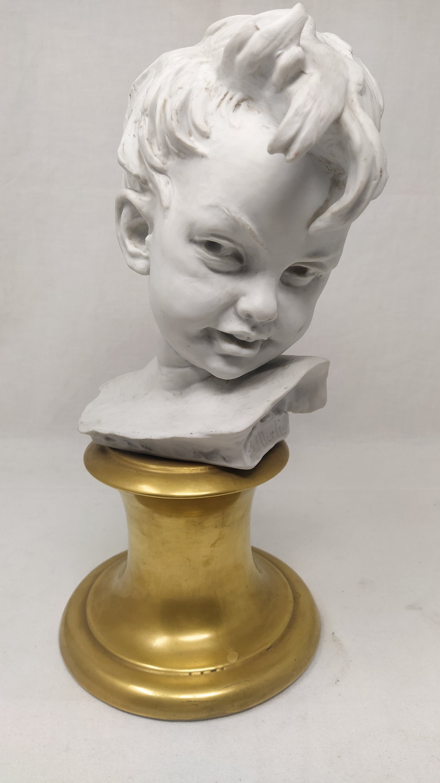 Capodimonte Bruno Merli Busto Bambino H.32cm