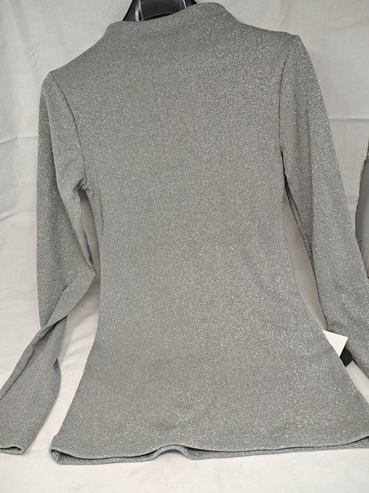Zara Maglioncino Argento Glitter S