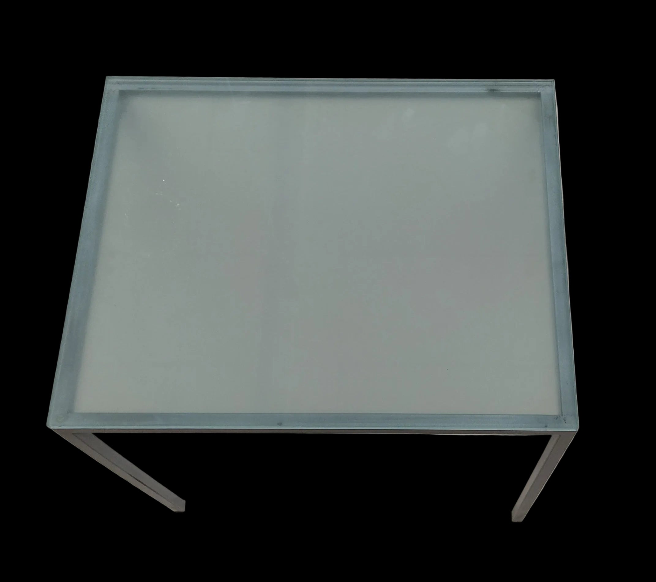 _tavolino Vetro Struttura Ferro Lxpxh 50x40x49