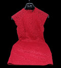 Orsay Abito Rosso Pizzo 40 Nuovo