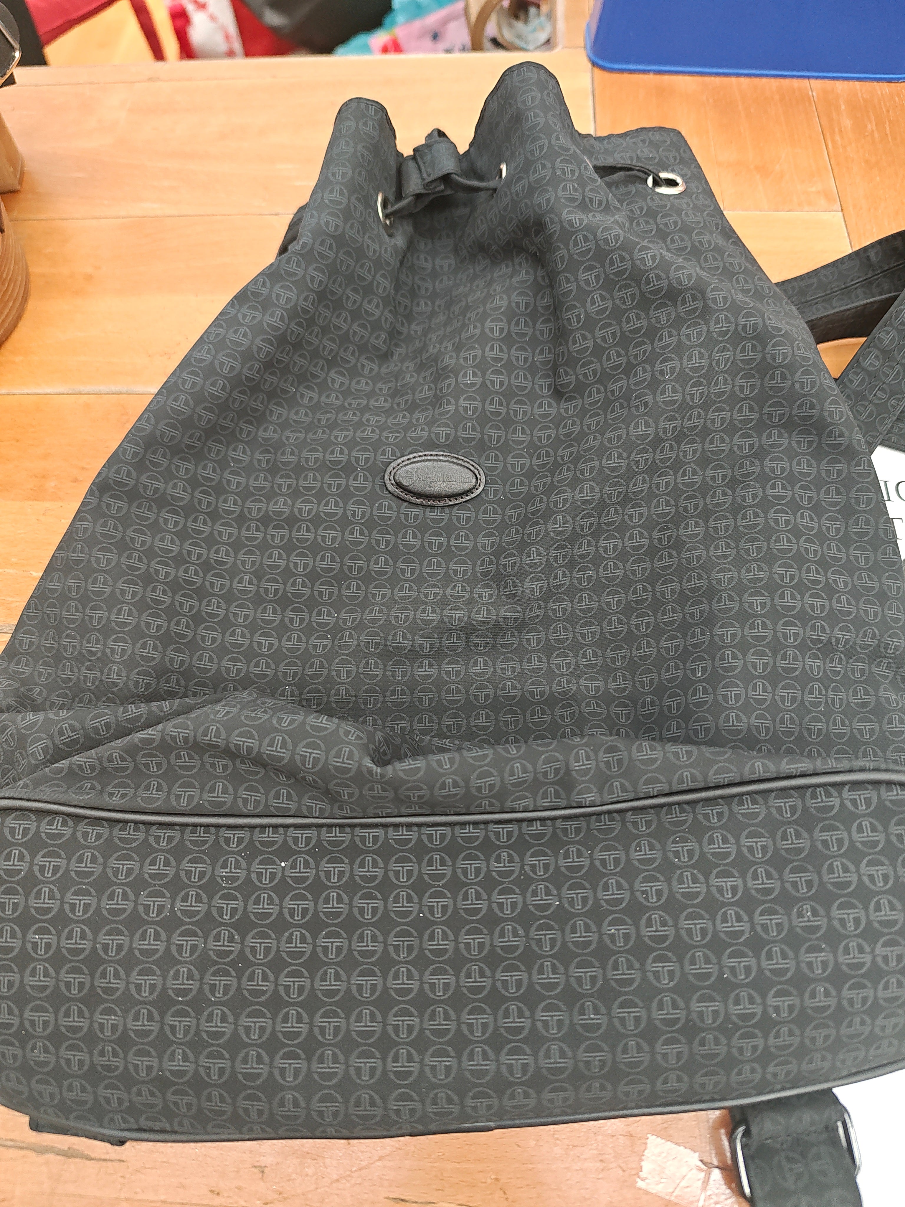 Sergio Tacchini Zaino Nero In Nylon