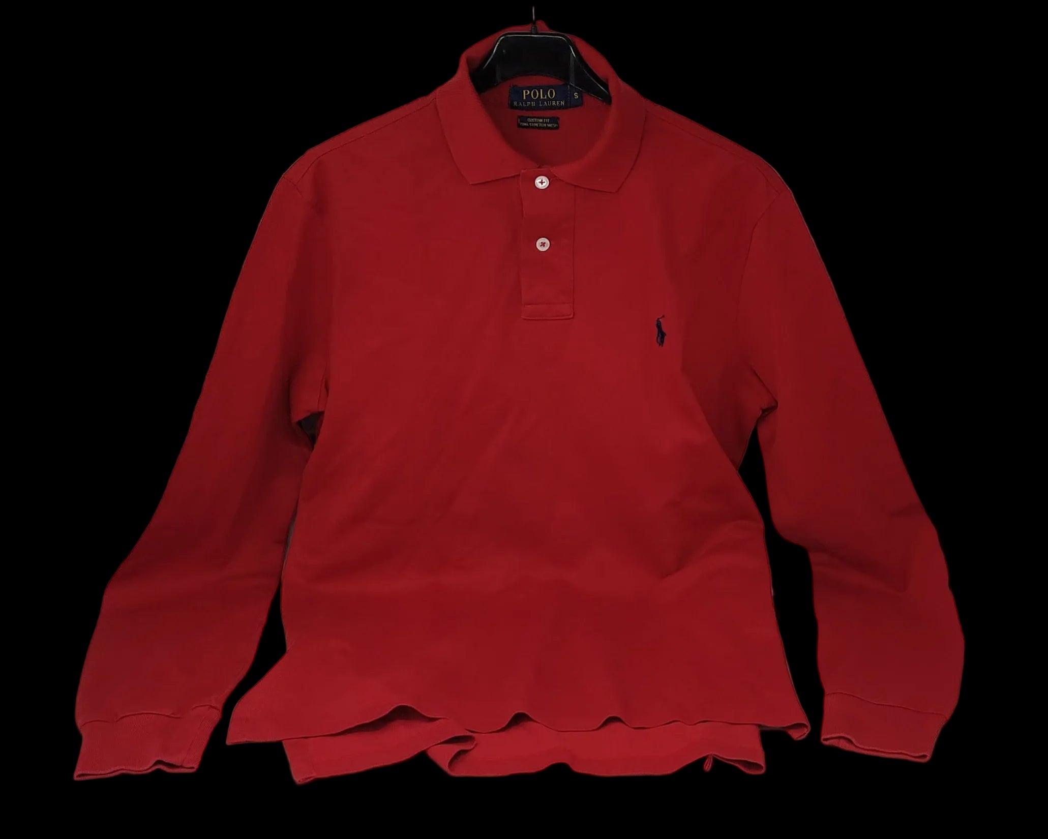 Ralph Lauren Polo Manica Lunga Rosso S