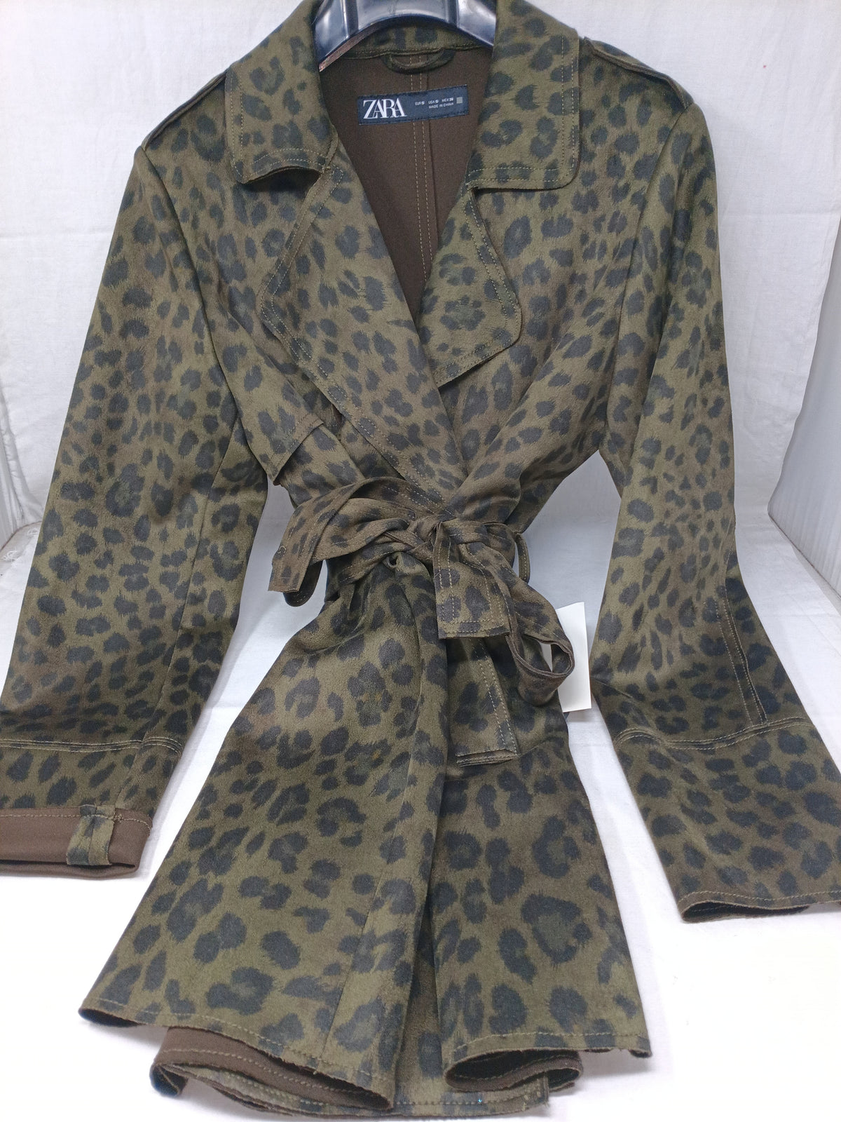 Zara Giacca Verde Maculata S