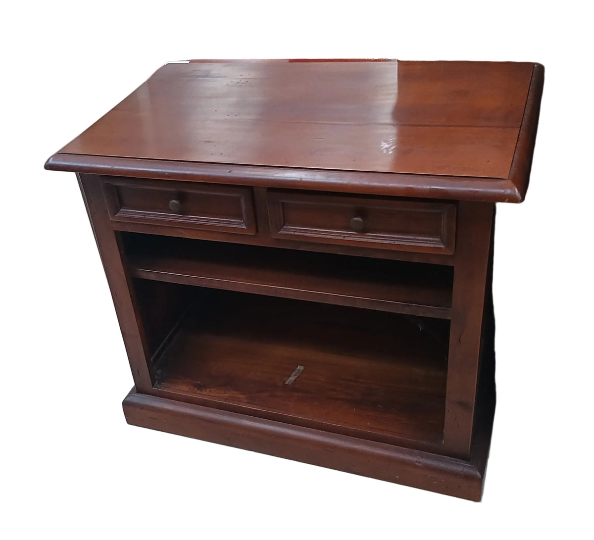 Mobiletto Legno 2 Cassetti + 1 Ripiano Lxpxh 80x48x70 (chiave Cella 34)