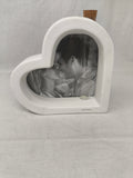 Porta Foto Forma Di Cuore In Ceramica Con Provetta