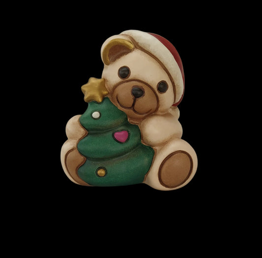 Natale Thun Teddy 2017 Orso Con Albero Natale E Cappello H 7cm