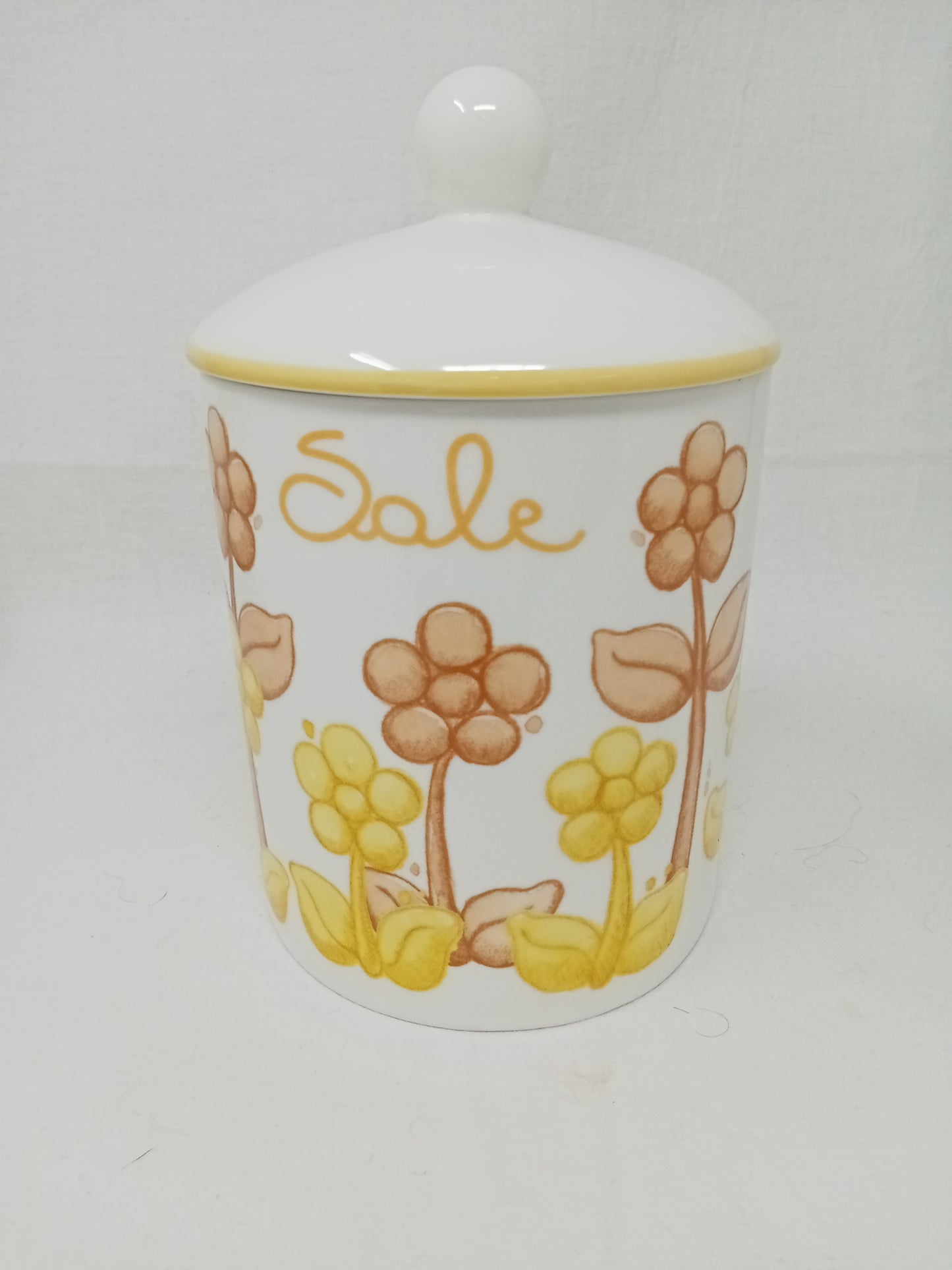 Thun Barattolo Porta Sale In Porcellana Elegante