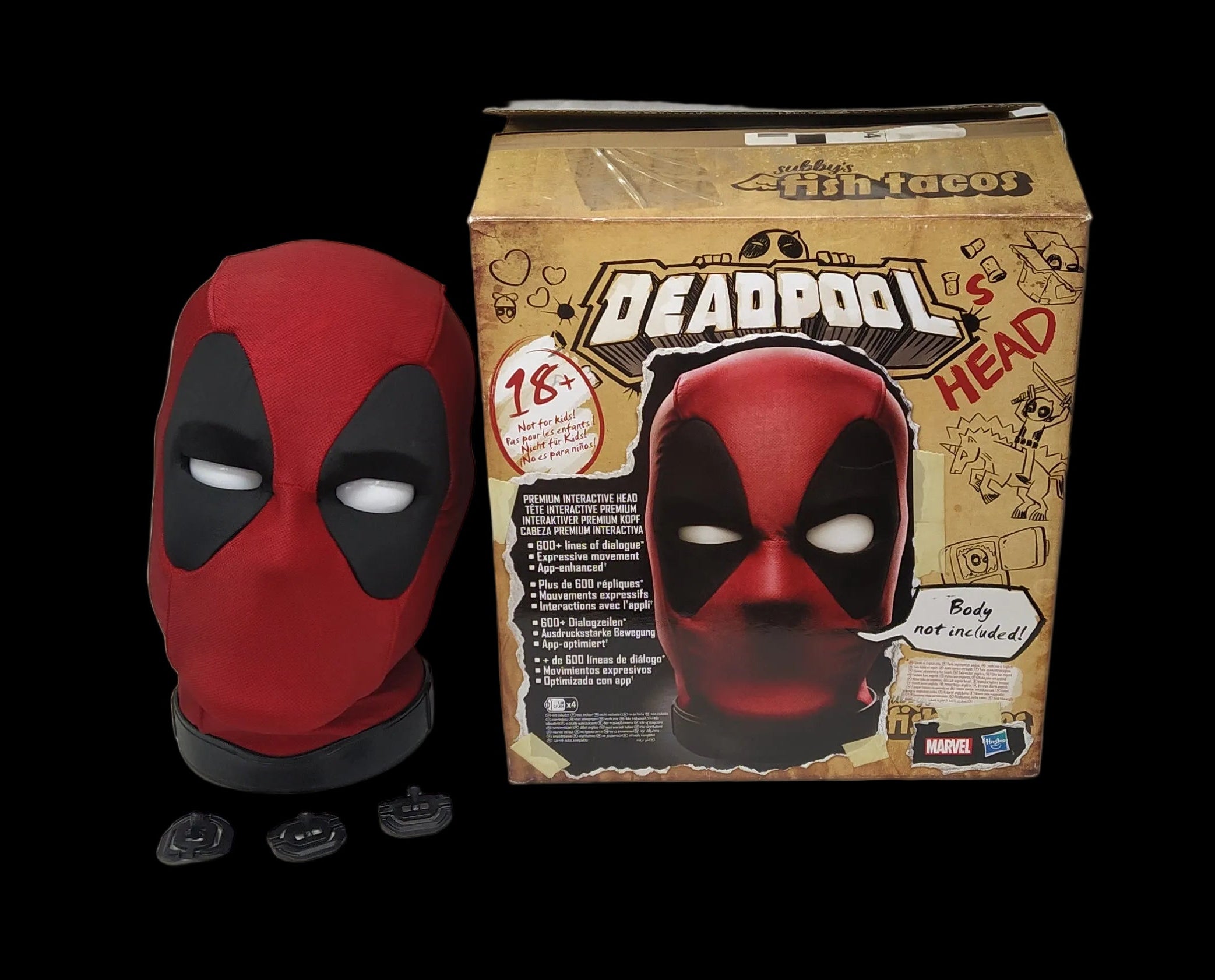 Hasbro Marvel Legends Deadpool Testa Interattiva Elettronica Nuova Con Scatola