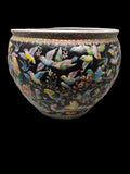 _vaso Cinese Porta Fiori E/o Aquario Datazione Metà Del 1900 Stato Perfetto ø 30cm H. 26cm