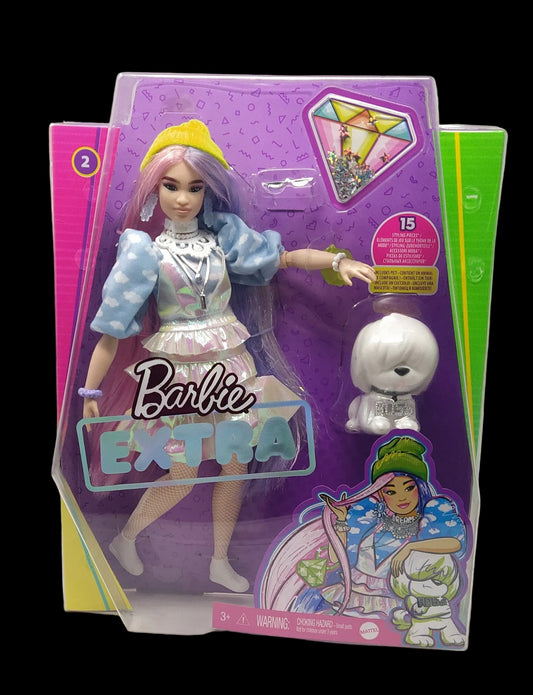 Barbie Extra Bambola Con 10 Accessori Alla Moda, Gvr05 Nuova