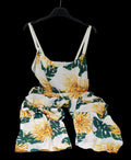 Zara Tulle Bco Fiorata Verde Giallo S