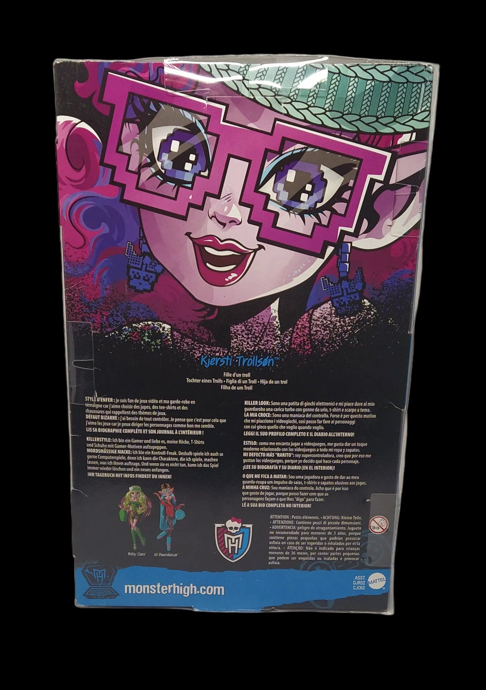 Monster High - Boo Students Kjersti Trollson Bambola Figlia Di Un Troll Mattel 2015 Nuovo