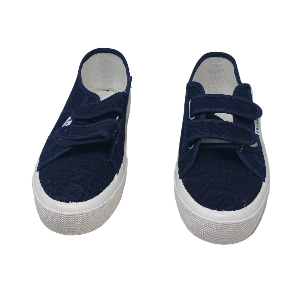 Landay Scarpe Blu In Tela 41 Nuova