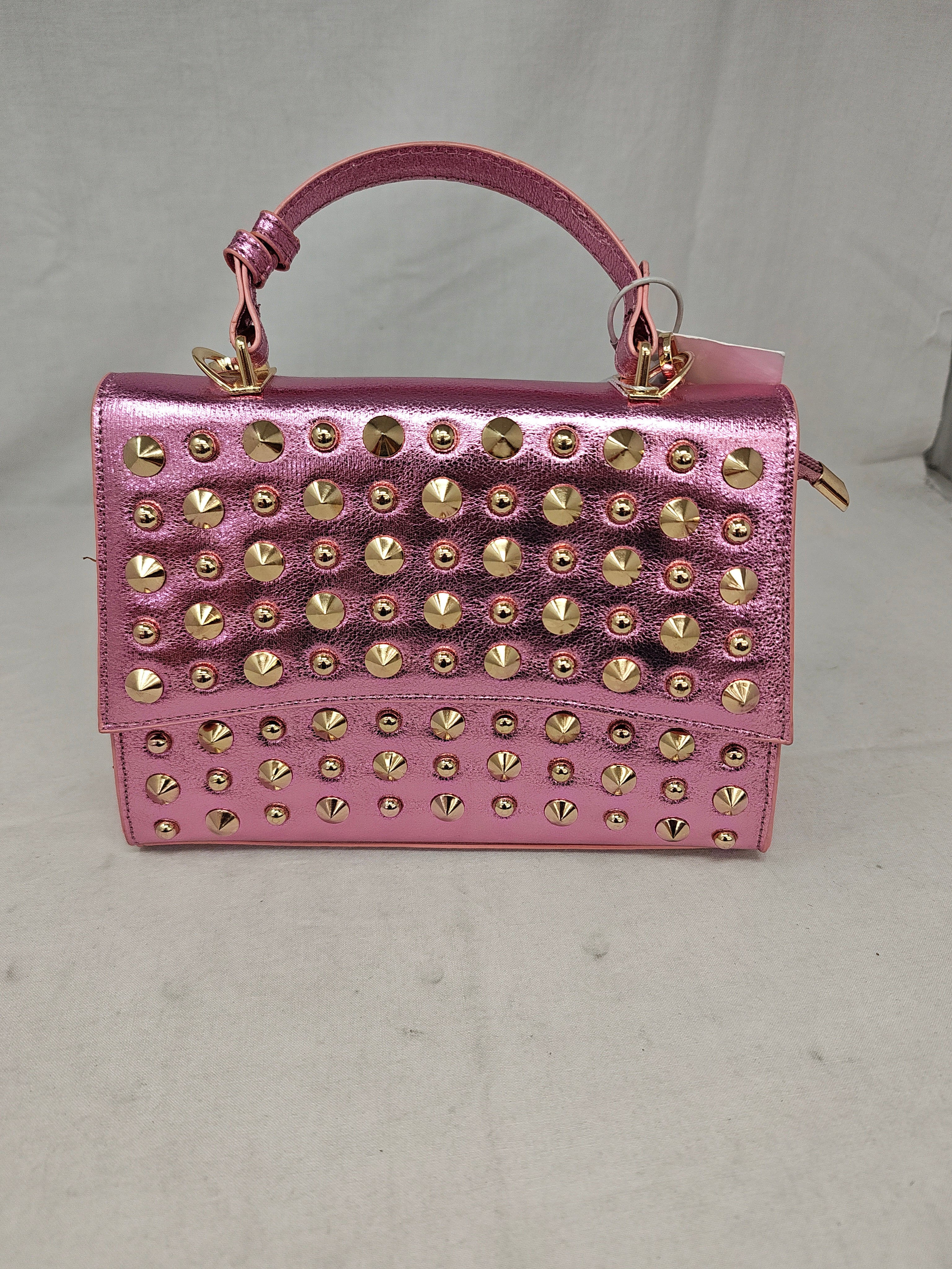 Borsa A Tracolla Rosa Borghe Nuova