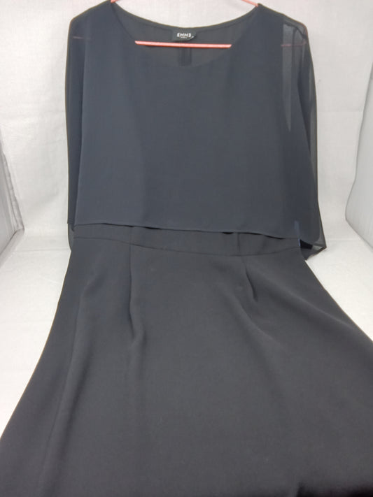 Emme Marella Abito Tulle Nero 46