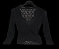 Maglia Tulle Nero Pizzo M