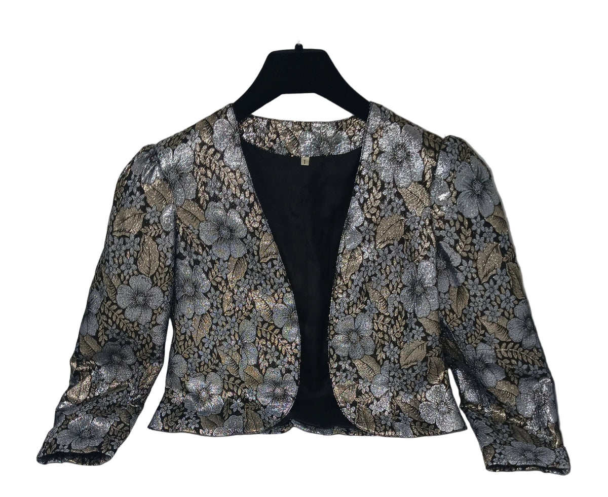 Coprispalle Argento Oro Fiorato Tu