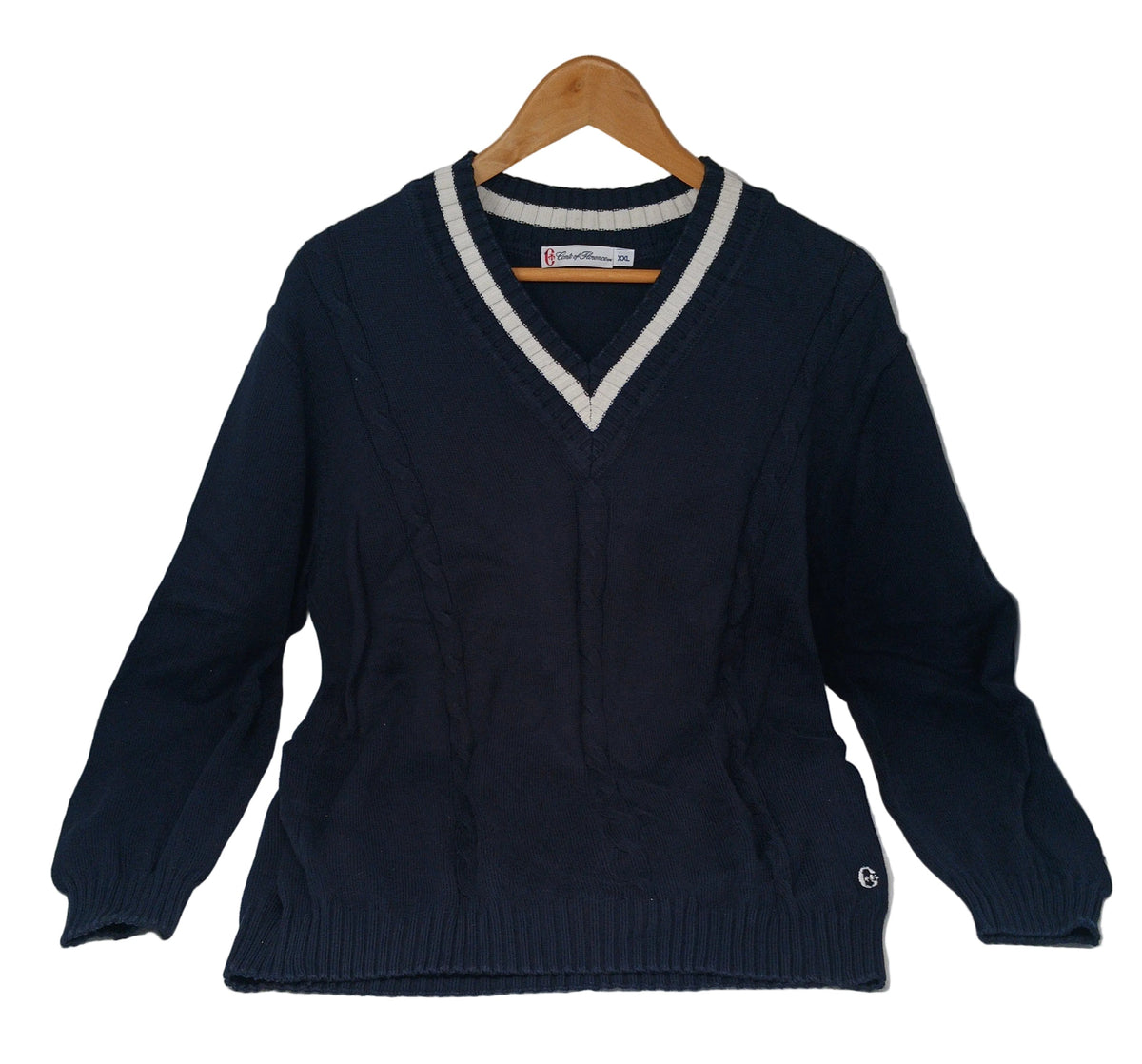 Conte Of Florence Maglione Blu Bco Xxl