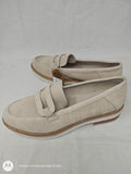 Avenue Mocassino In Camoscio Beige 40 Nuova
