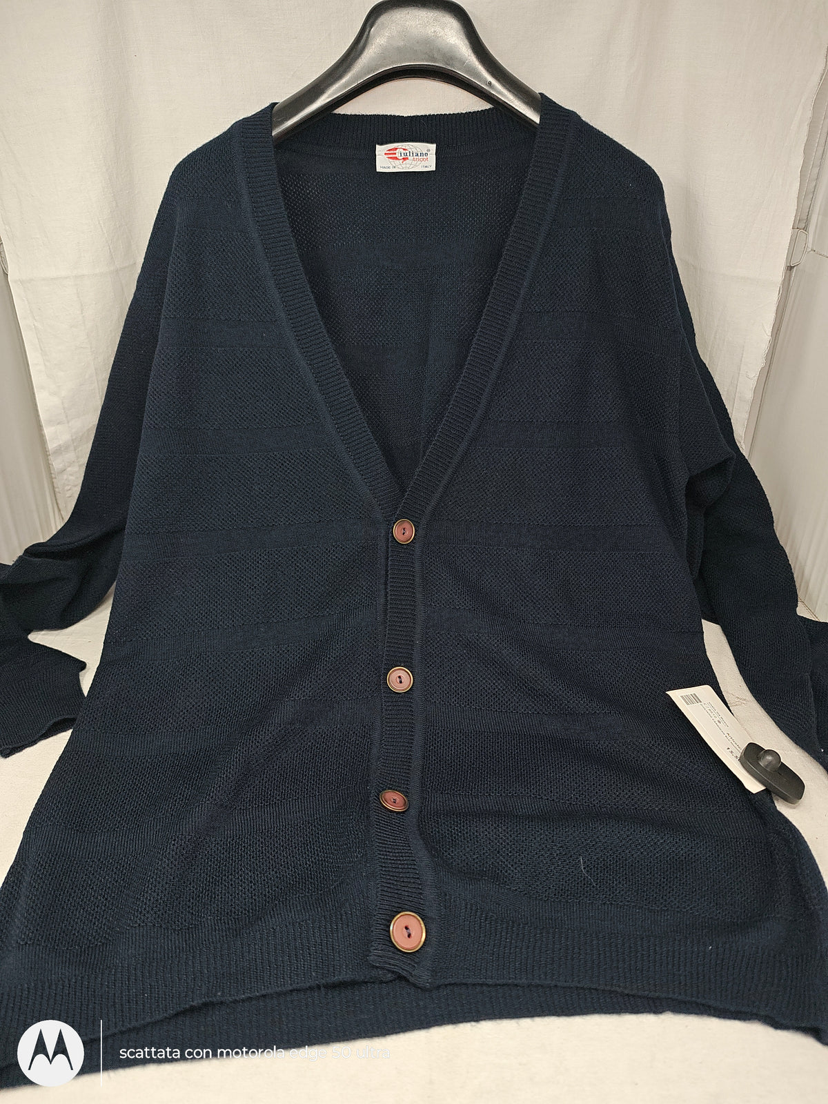 Giuliano Cardigan Blu Muomo
