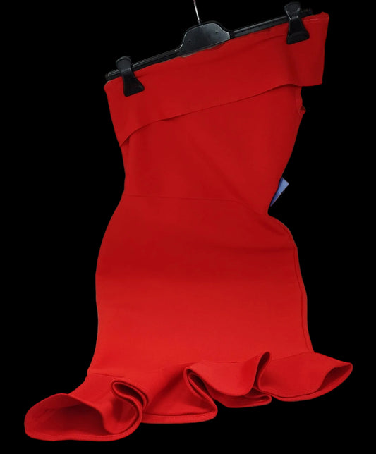 Abito Rosso Monospalla 42