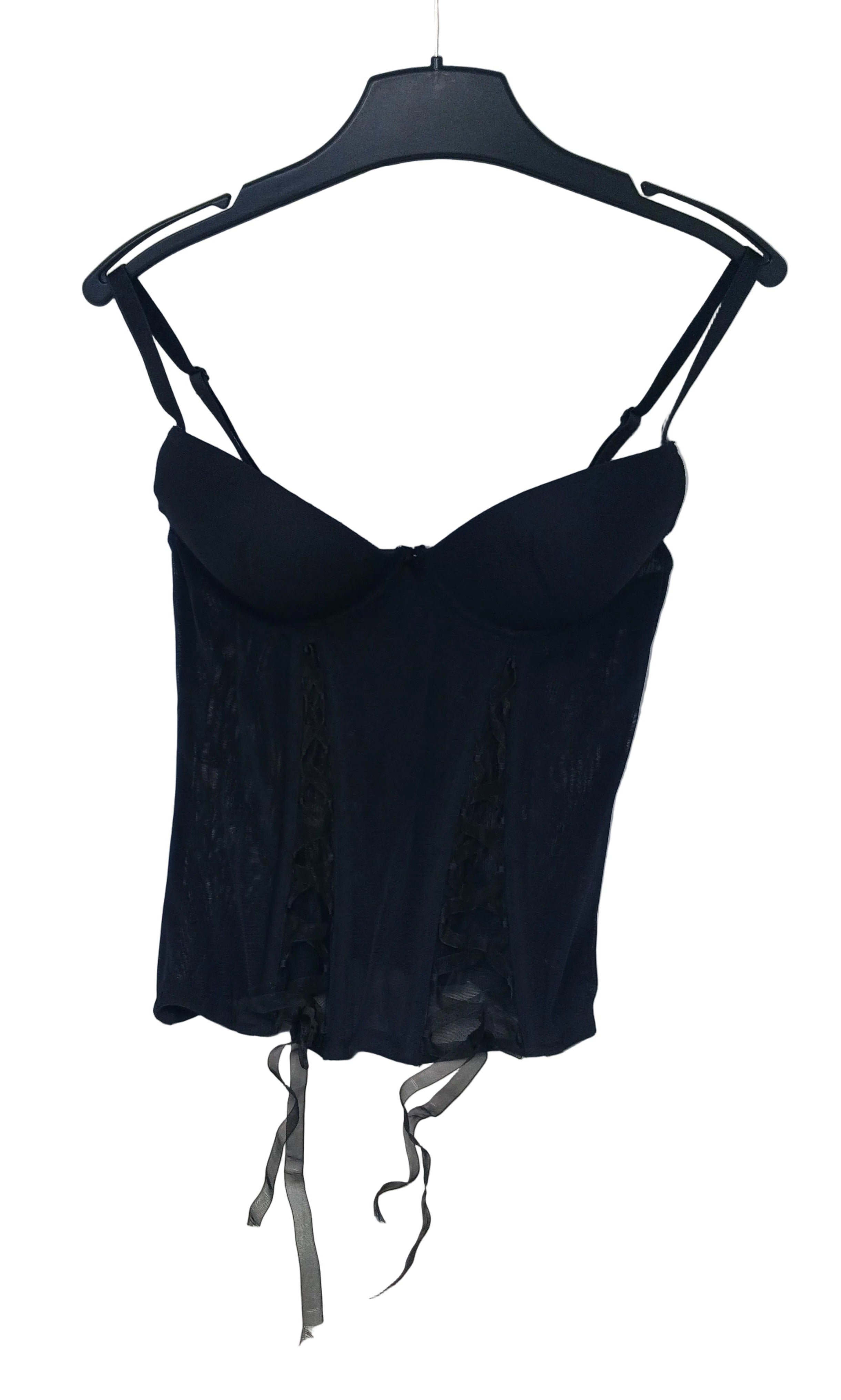 Yamamay Top Nero Intreccia Nero Tg 4
