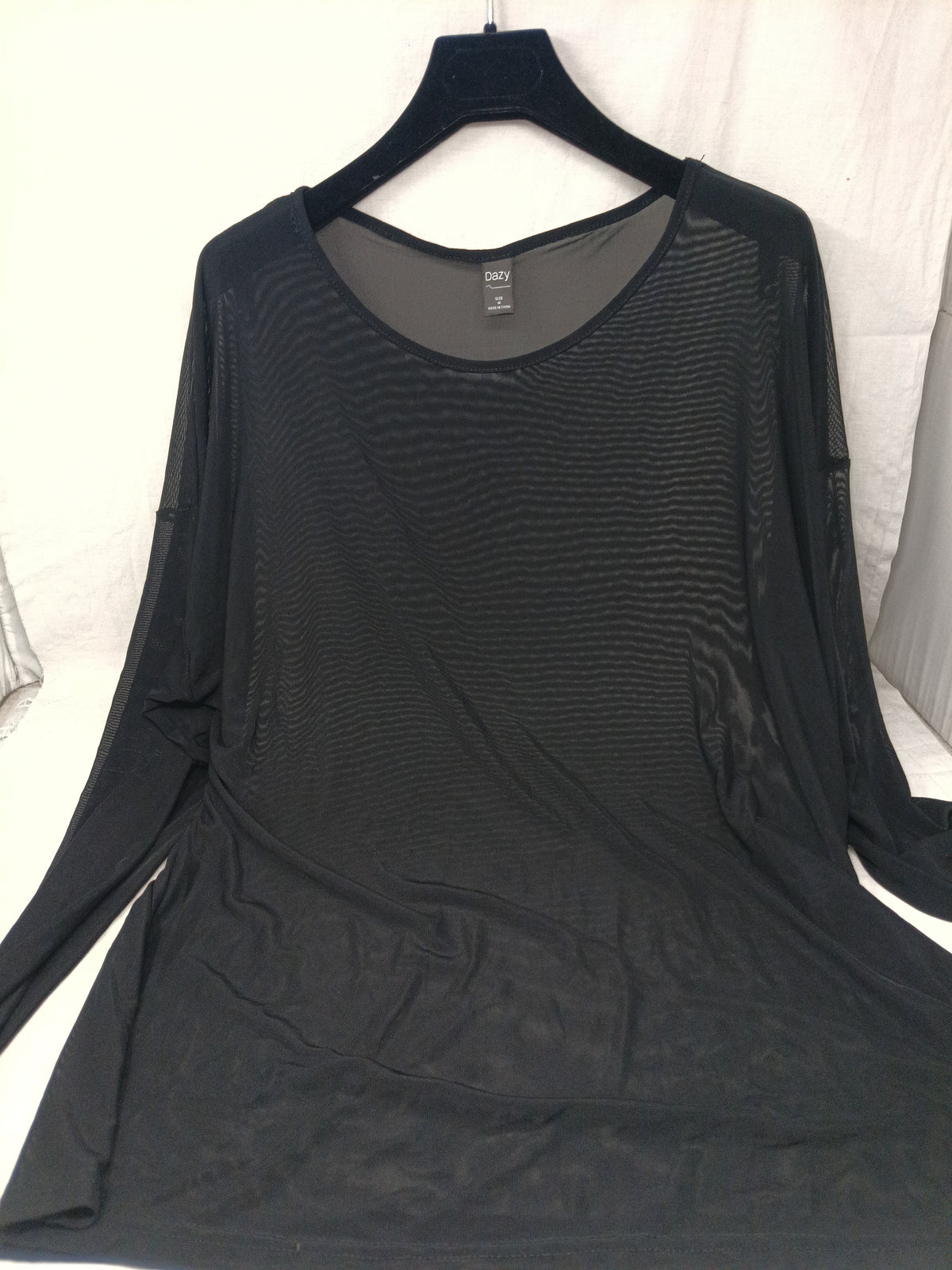 Dazy Maglia Tulle Nera M