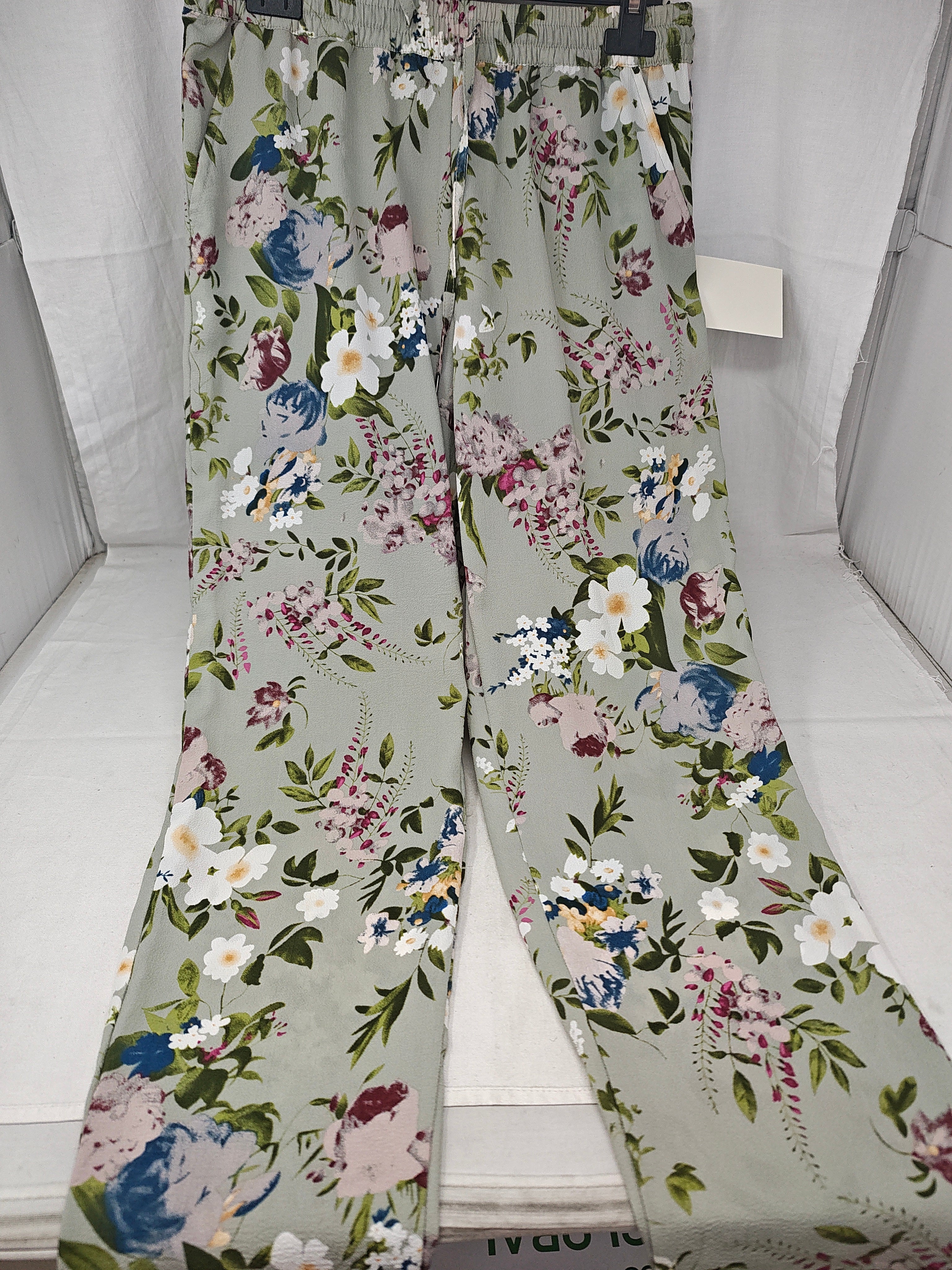 Only Pantaloni Tulle Grigio Fiori 36