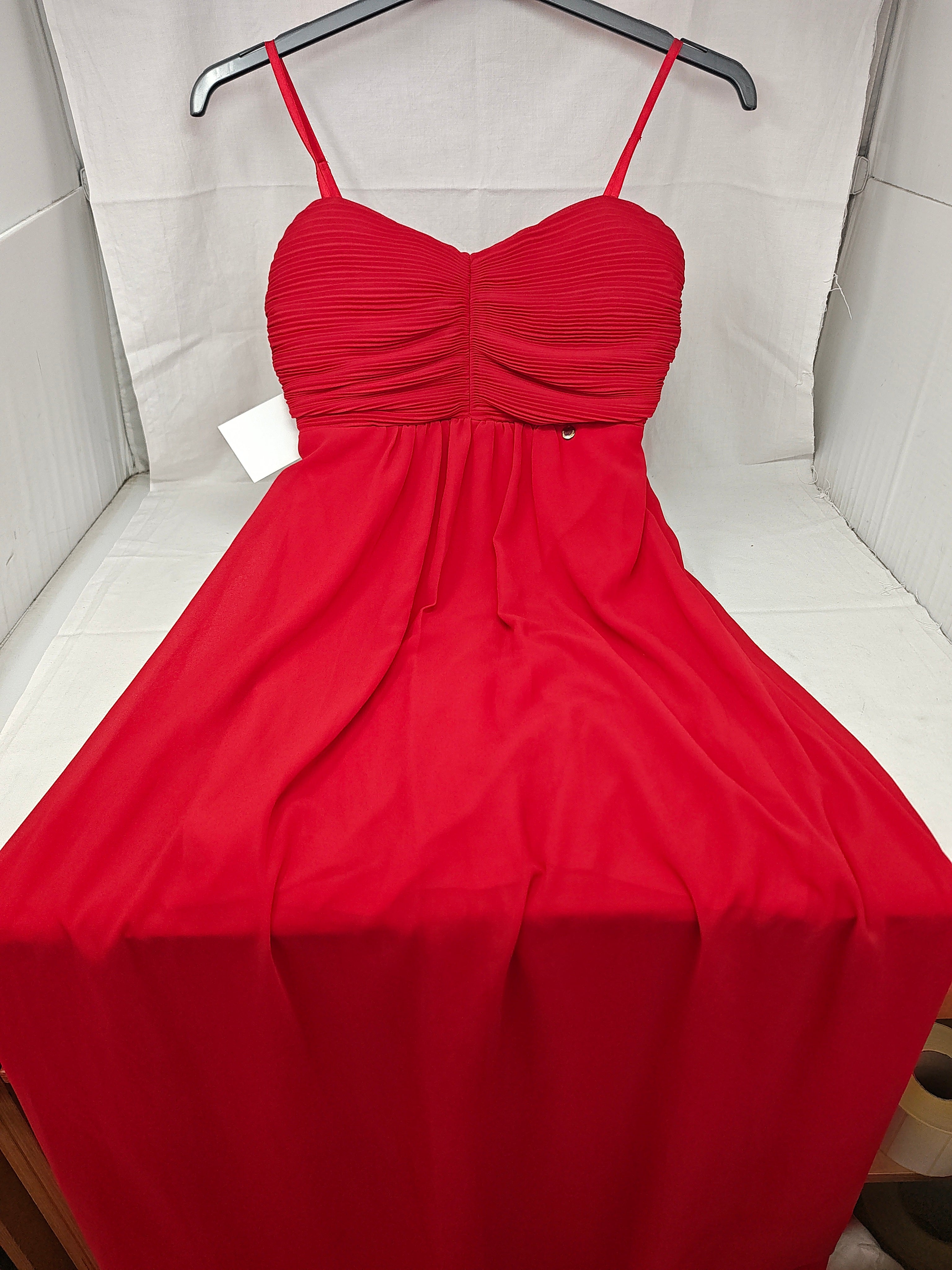 Rinascimento Abito Tulle Lungo Rosso S