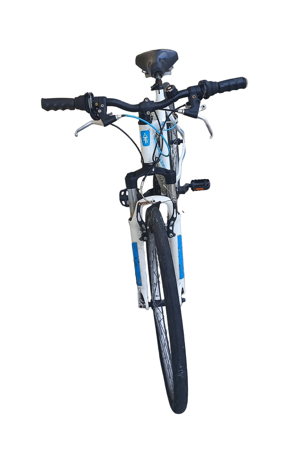 Bicicletta Rockrider Bianca/azzurra