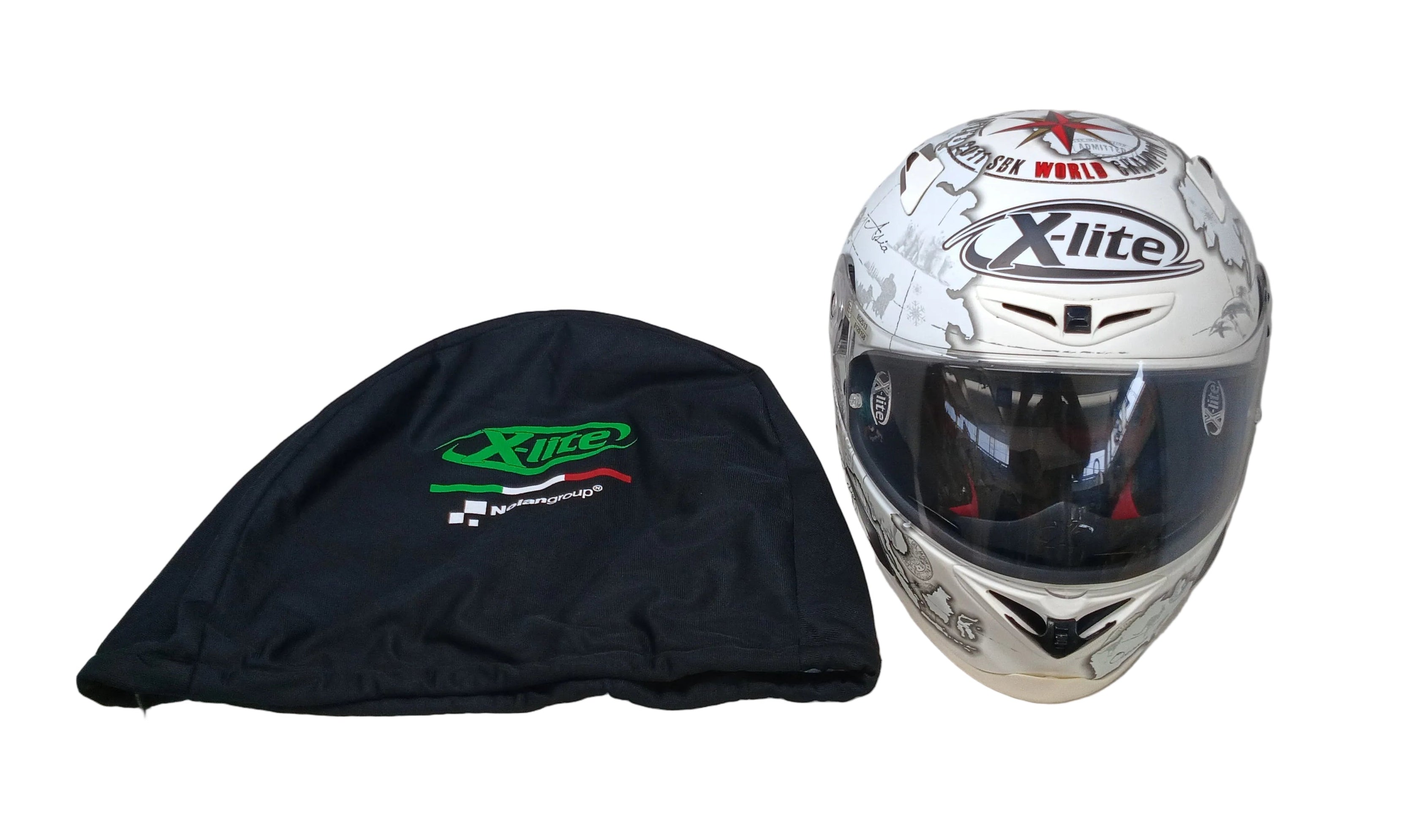 Casco Composite Carbon X-lite X-802r Charlos Checa Sbk World Champion 2011 Xl Con Sacchetta