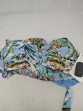 Calzedonia Completo Costumer Da Bagno Fiorato Azzurro Tg3