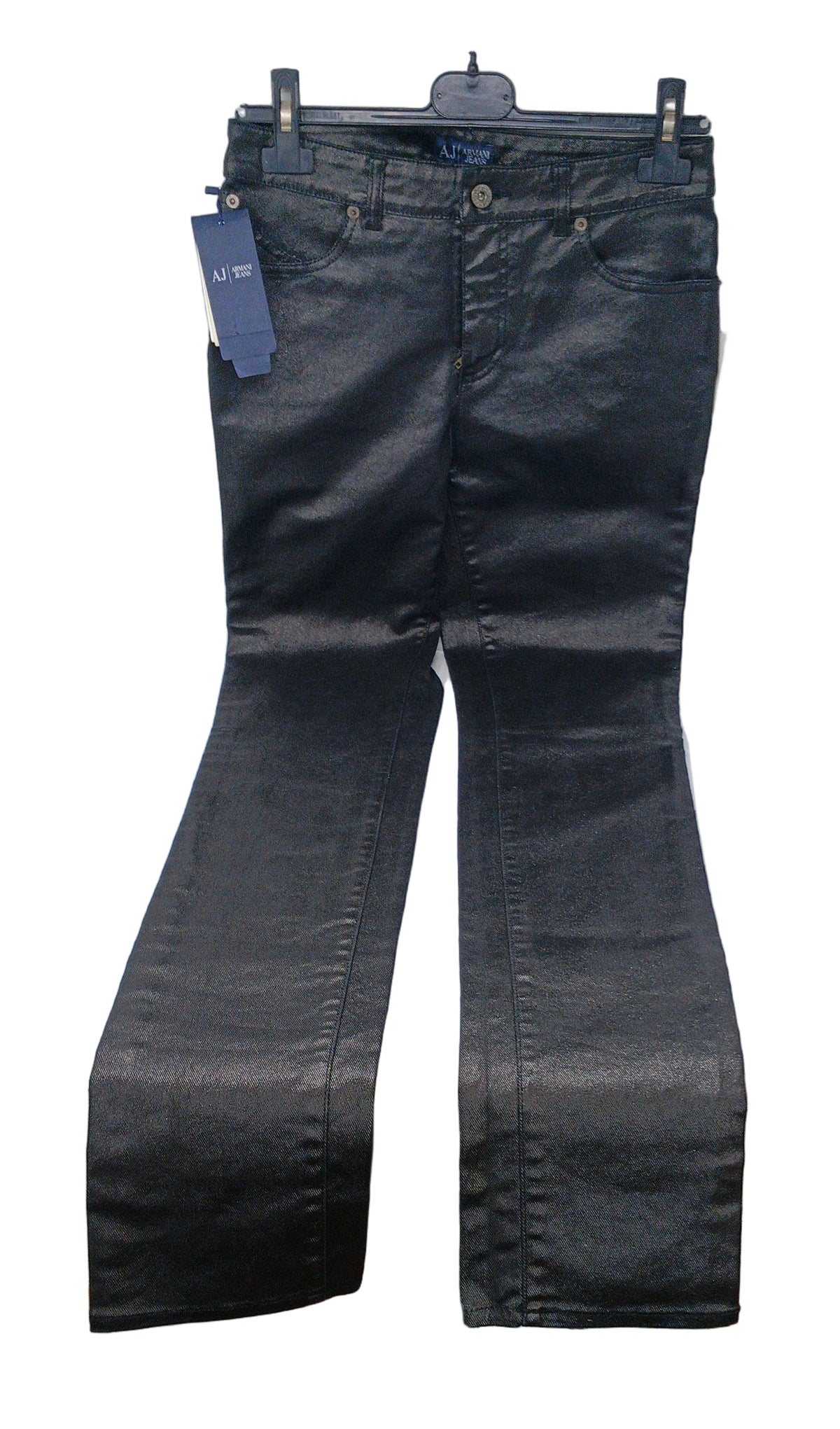 Armani Pantaloni Jeans Neri 27 Nuovi