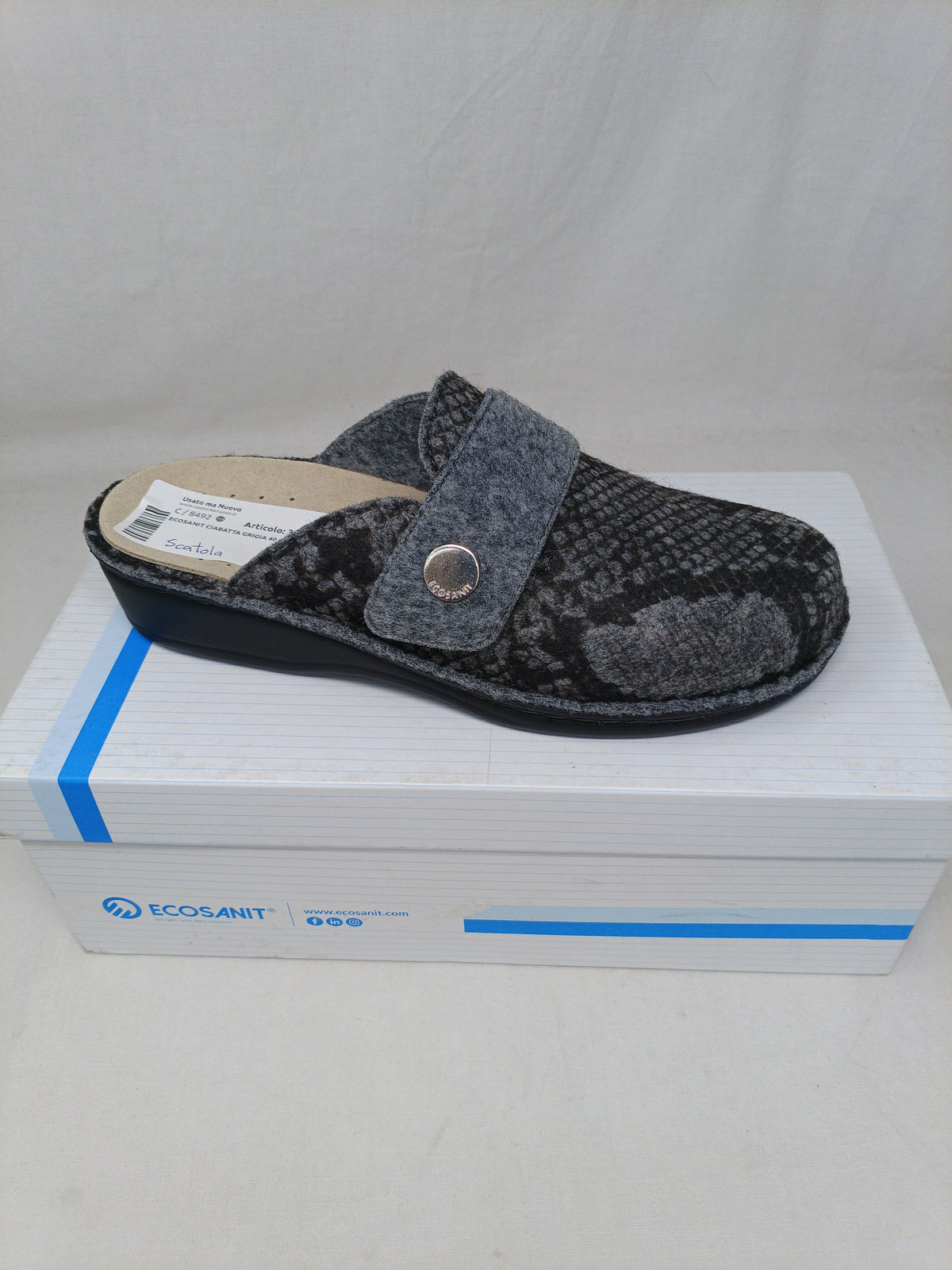 Ecosanit Ciabatta Grigia 40